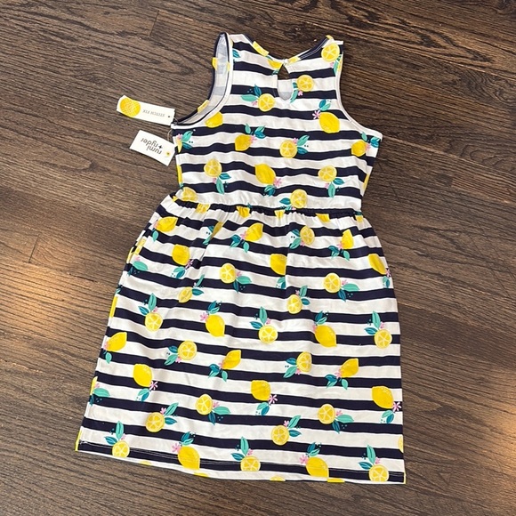 NWT Black, Yellow & White Sleeveless Sundress w/Crew Neck (size 12-14) - Picture 3 of 3